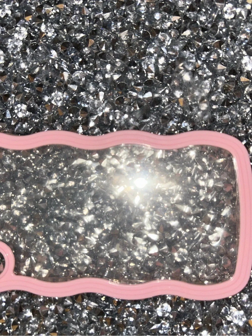 iPhone XS Max Pink Clear Wavy Phone Case - Compatible iPhone